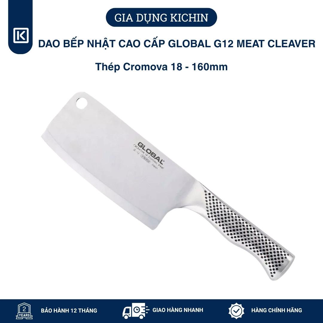 Dao bếp Nhật cao cấp Global G12 Meat Cleaver - Dao chặt xương (160mm)