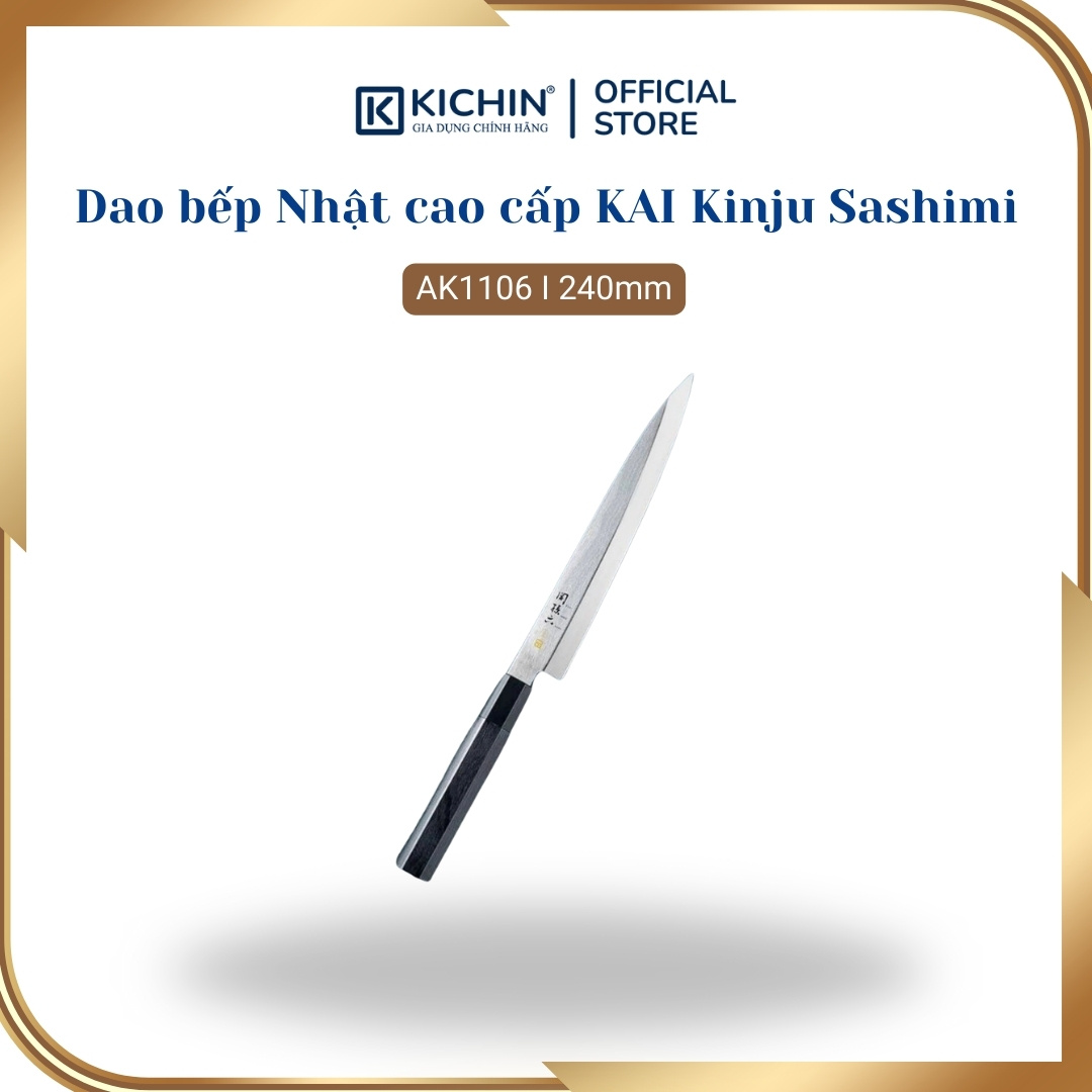 Dao bếp Nhật cao cấp KAI Kinju Sashimi - Dao thái Sashimi AK1106 (240mm)