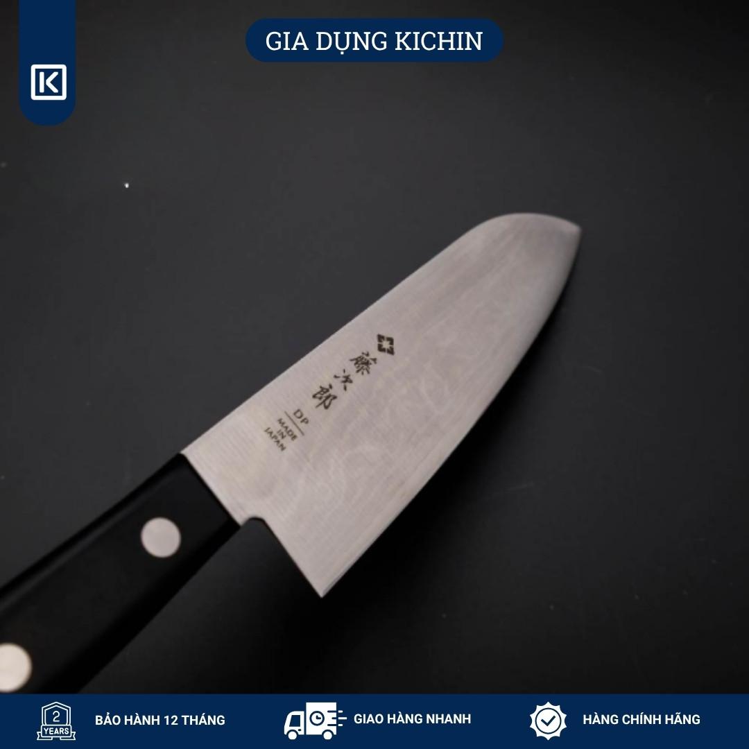 Dao bếp Nhật cao cấp TOJIRO Basic 37 lớp Damascus VG10 Santoku F331 (170mm)