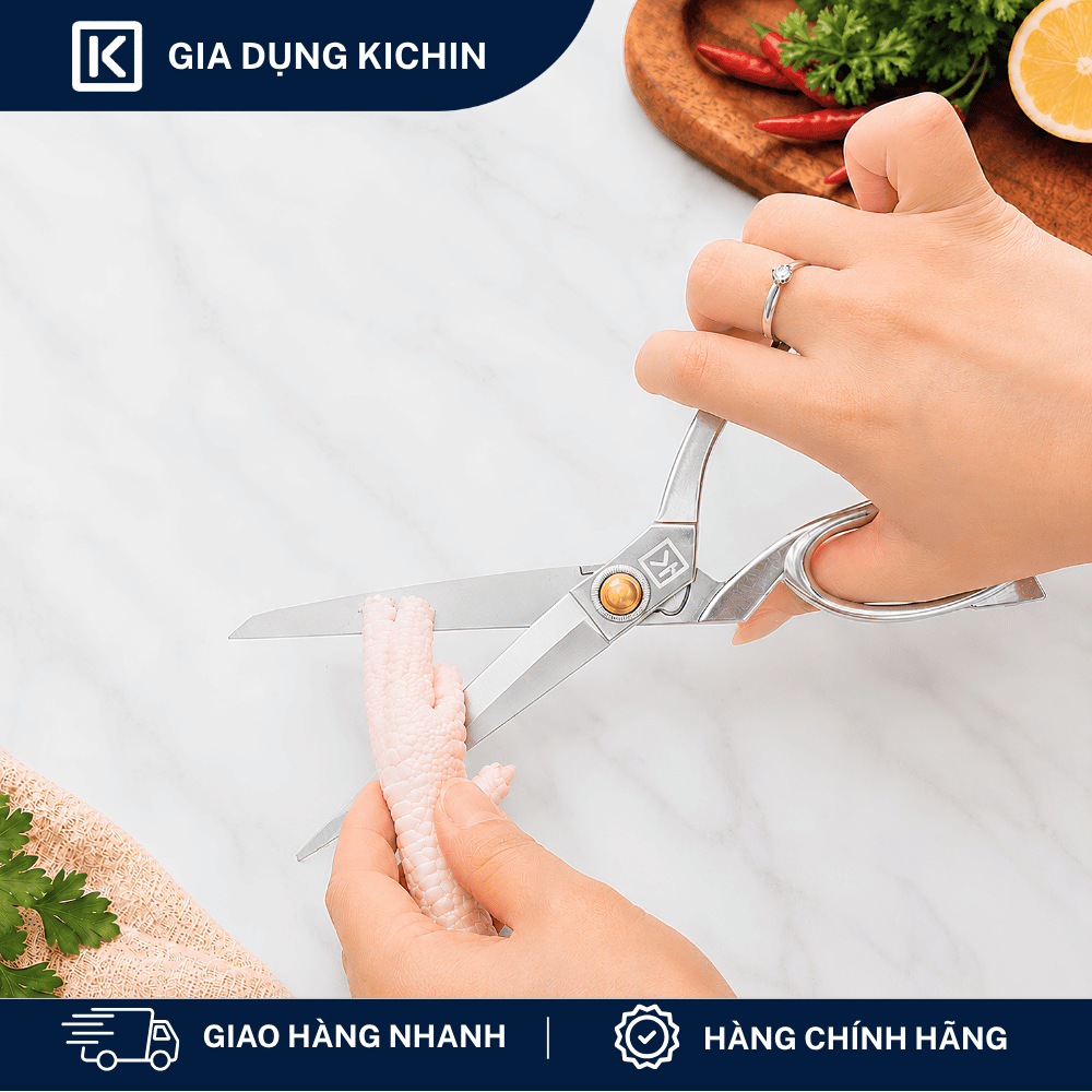 [COMBO TRỌN VẸN] Bộ 2 dao KICHIN Origin + Kéo cắt đa năng KICHIN + 2 nạo vỏ và nạo sợi KICHIN + Mài dao KICHIN MK01