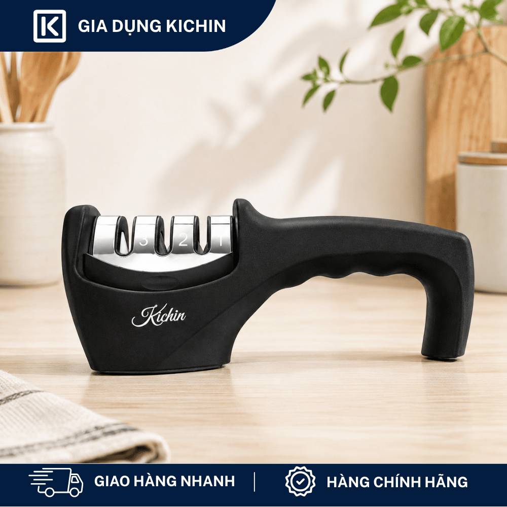 [COMBO TRỌN VẸN] Bộ 2 dao KICHIN Origin + Kéo cắt đa năng KICHIN + 2 nạo vỏ và nạo sợi KICHIN + Mài dao KICHIN MK01