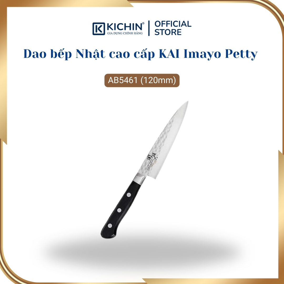 Dao bếp Nhật cao cấp KAI Imayo Petty - Dao gọt hoa quả AB5461 (120mm)