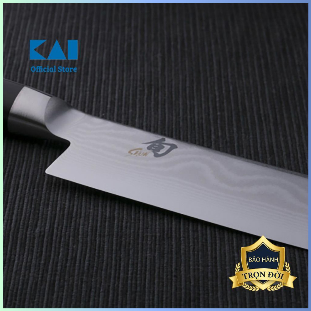 Dao bếp Nhật cao cấp Shun Classic Nakiri - Dao thái rau củ thép Damascuss 69 lớp DM0728 (160mm)