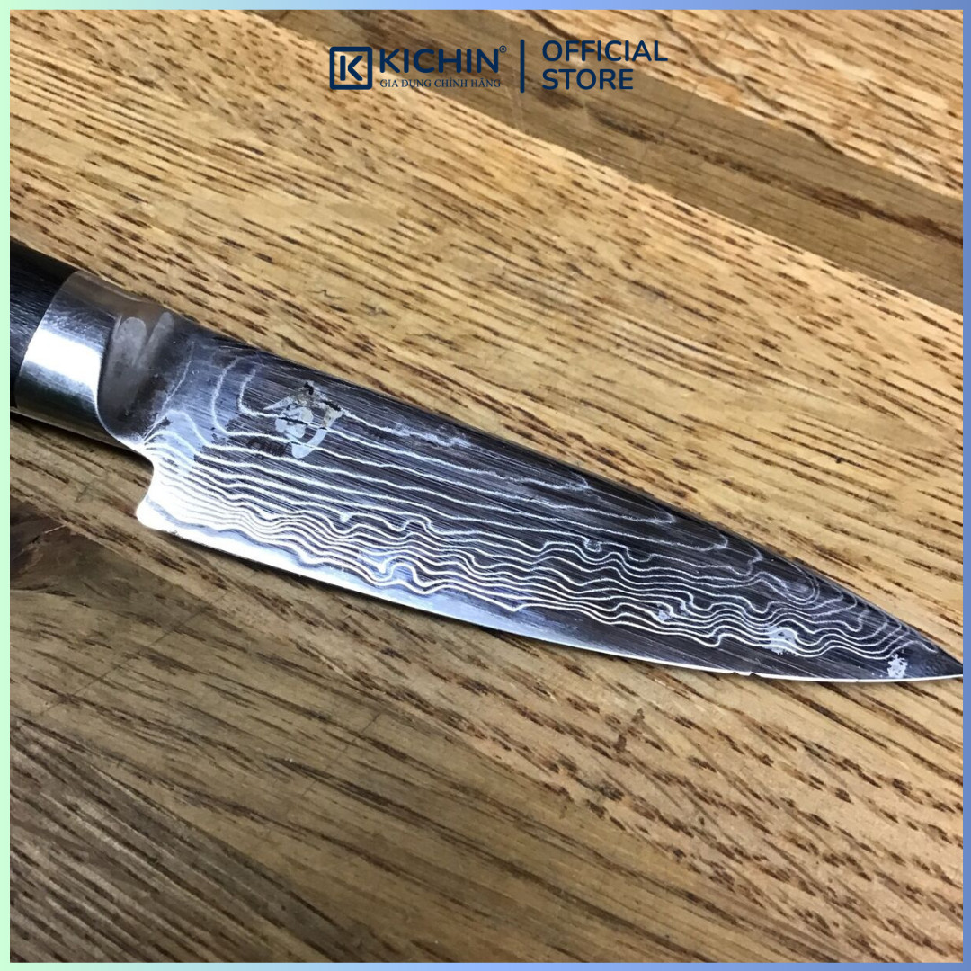 Dao gọt hoa quả cao cấp KAI Nhật Bản - Shun Kaji Paring thép SG-2 Damascus 33 lớp KDM0001 (89mm)