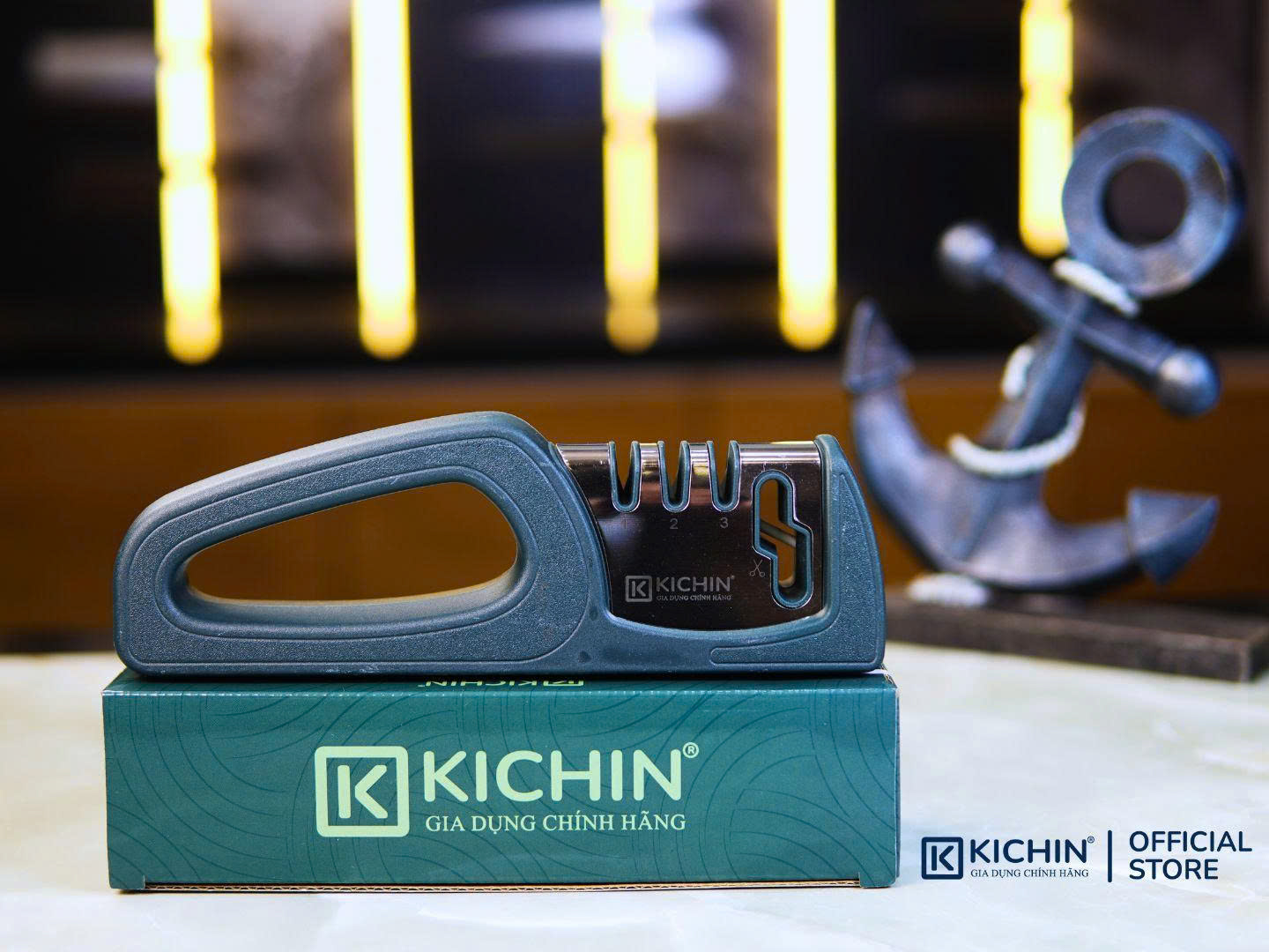 Combo Bộ Dụng Cụ Mài Dao Kéo & Nạo Cao Cấp Thép Không Gỉ Thương Hiệu Kichin