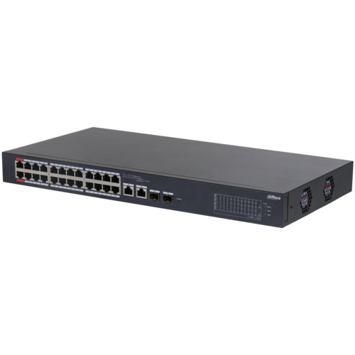Switch PoE DAHUA DH-CS4226-24ET-240 (Cloud, 24 PoE, 2 uplink Gigabit hoặc 2 SFP, 240W)