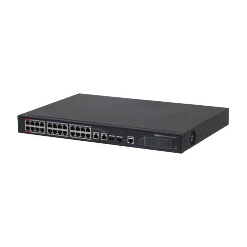 Switch PoE DAHUA DH-PFS4226-24ET-360 (24 PoE, 2 uplink Gigabit hoặc 2 SFP, 360W)