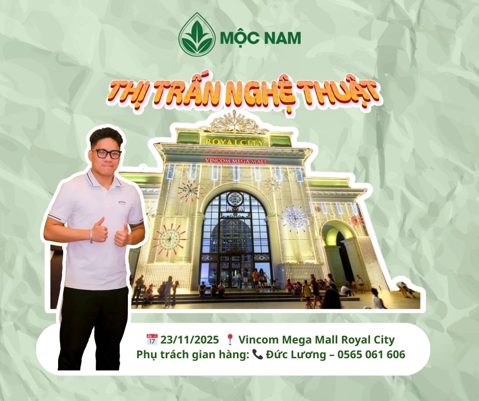 Mộc Nam tham gia Thị Trấn Nghệ Thuật – Mùa 6 tại Vincom Mega Mall Royal City