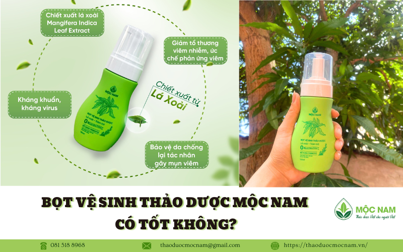 Bọt vệ sinh thảo dược Mộc Nam có tốt không?
