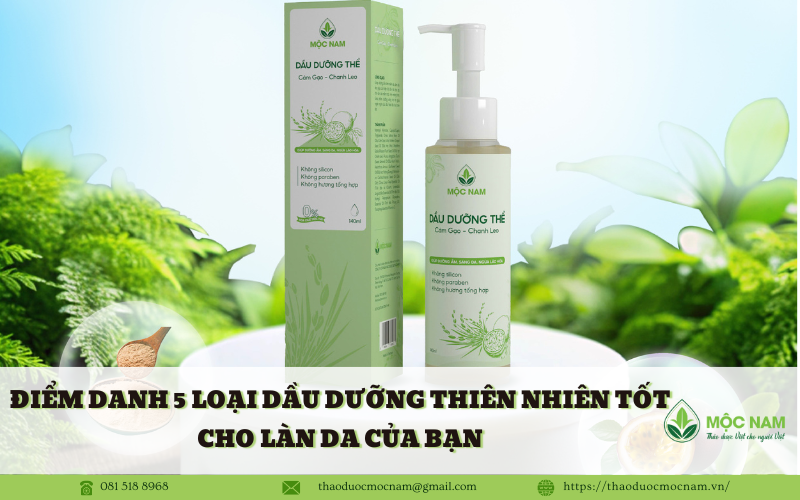 Điểm danh 5 loại dầu dưỡng thiên nhiên tốt cho làn da của bạn