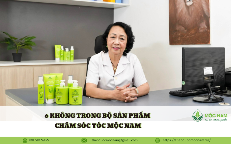6 Không trong bộ sản phẩm chăm sóc tóc Mộc Nam