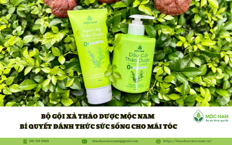 Bộ gội xả thảo dược Mộc Nam - Bí quyết đánh thức sức sống cho mái tóc