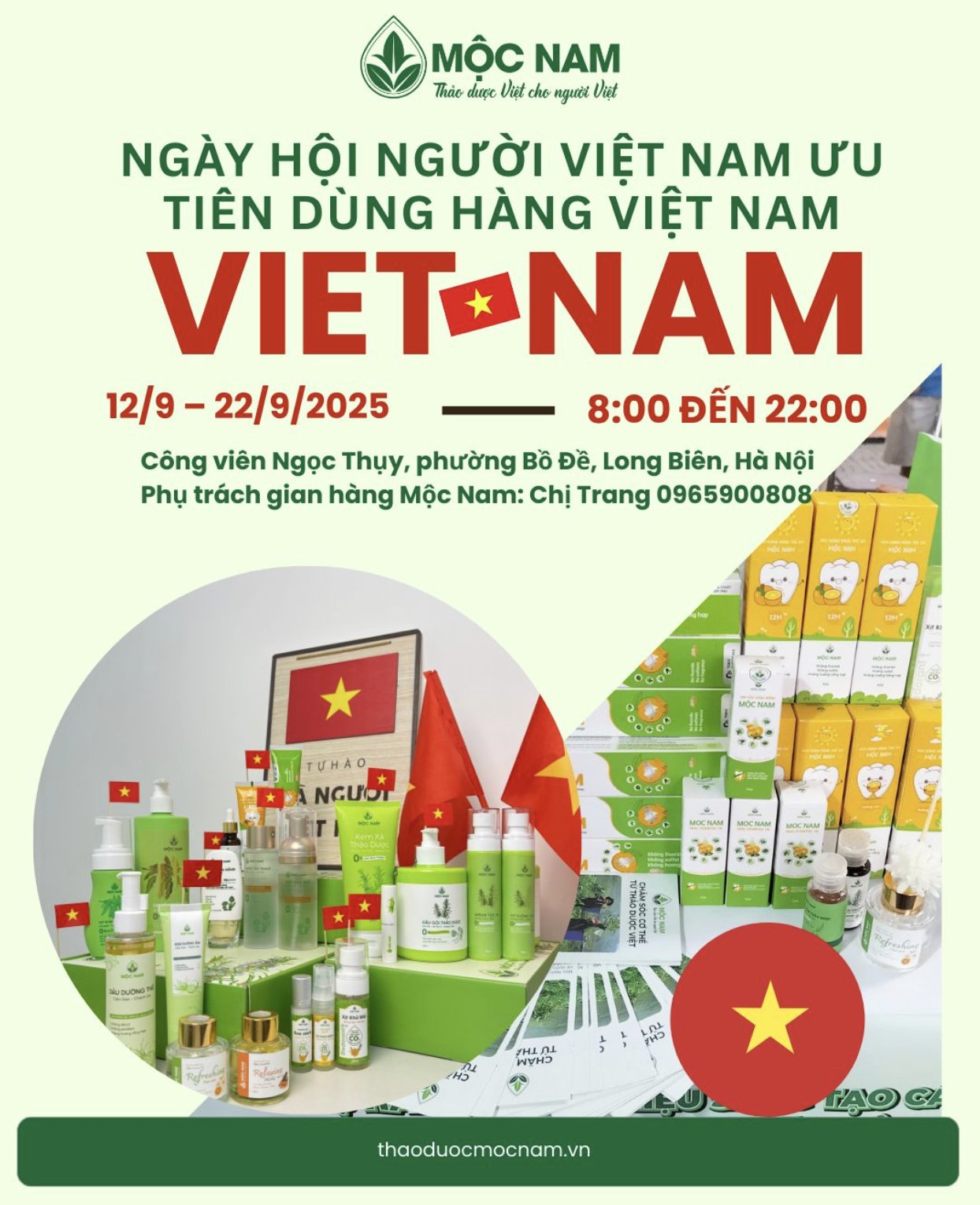 Mộc Nam Góp Mặt Tại Ngày Hội “Người Việt Nam Ưu Tiên Dùng Hàng Việt Nam” – Lan Tỏa Giá Trị Thảo Dược Việt