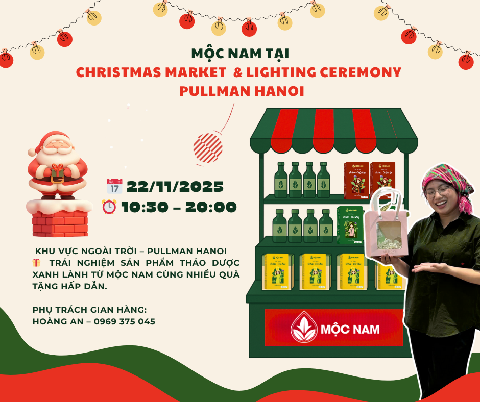 Mộc Nam tham dự Christmas Market & Lighting Ceremony tại Pullman Hanoi