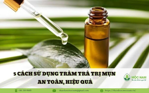 5 cách sử dụng tràm trà trị mụn an toàn, hiệu quả