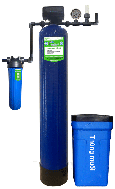 Hệ thống lọc tổng sinh hoạt 1 cột Composite 1054 - van cơ tự động NSX-AC1-1