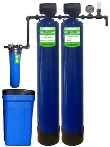 Hệ thống lọc tổng sinh hoạt 2 cột composite NSX-AC2-1