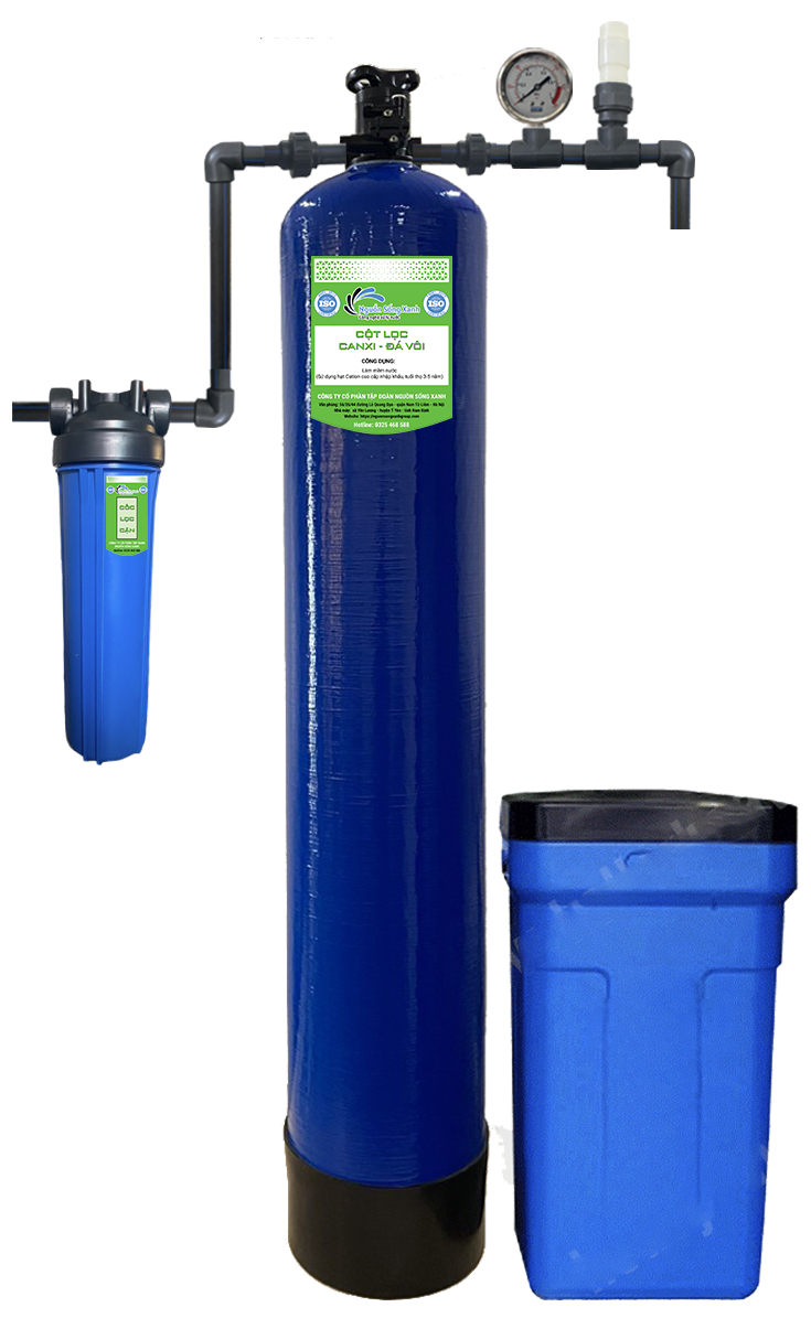 Hệ thống lọc tổng sinh hoạt 1 cột Composite 1054 - van cơ 5 cửa NSX-MC1-2