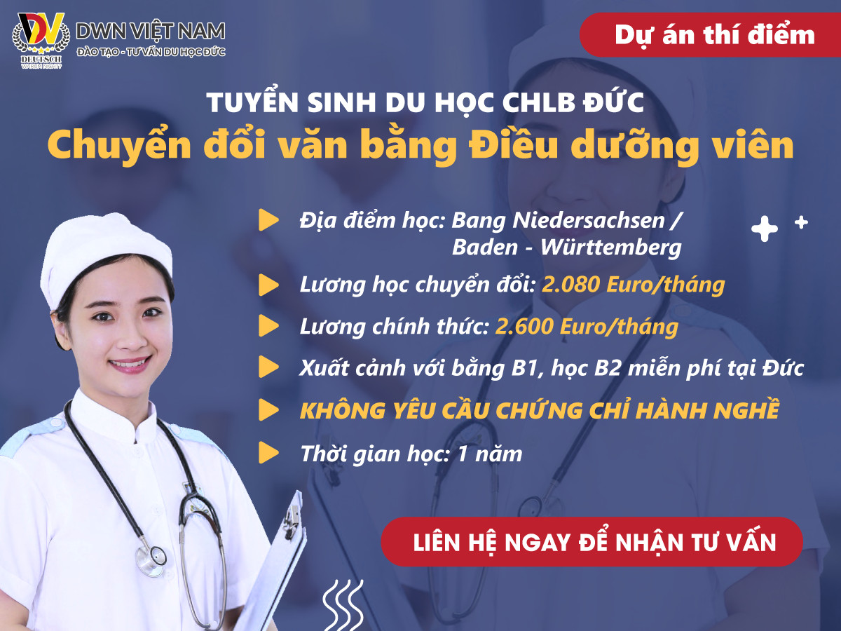 DU HỌC NGHỀ ĐIỀU DƯỠNG TẠI ĐỨC