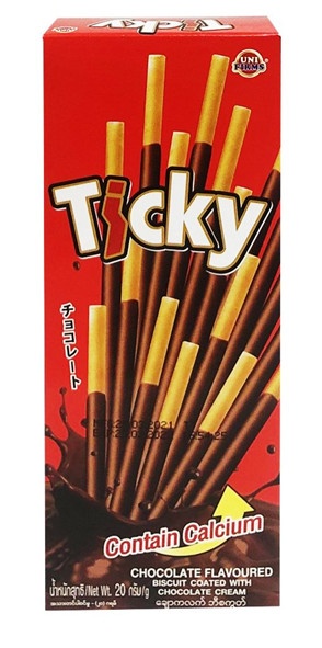 Bánh que Ticky chocolate cream 18g