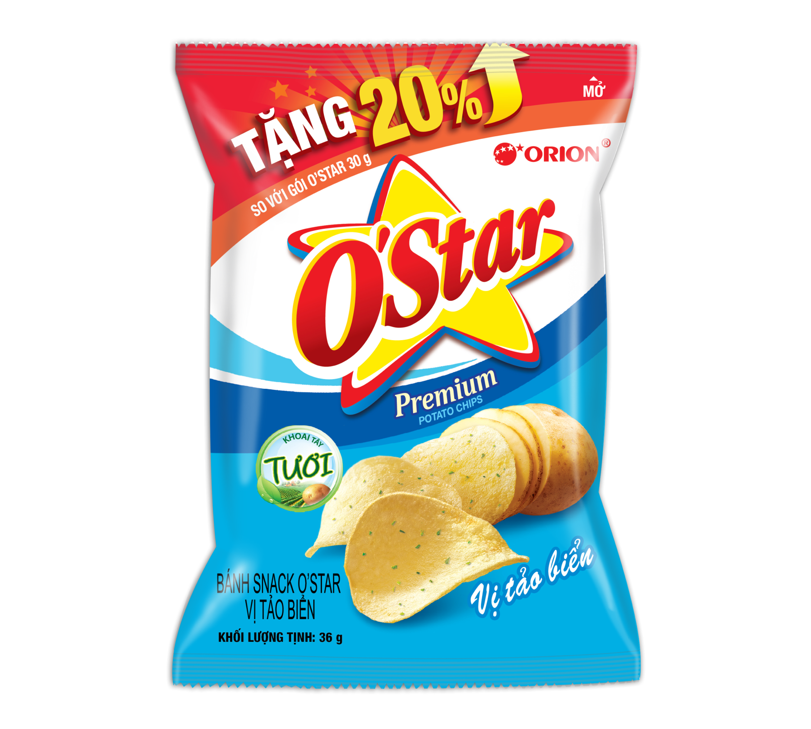 Bánh O'star vị tảo biển 32g