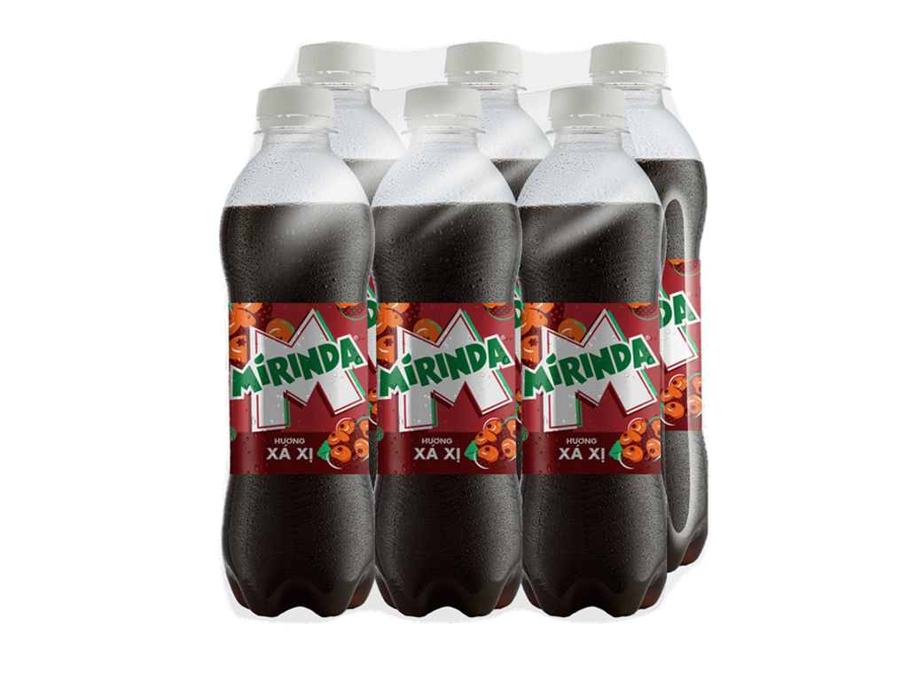 Mirinda xá xị chai 390ml
