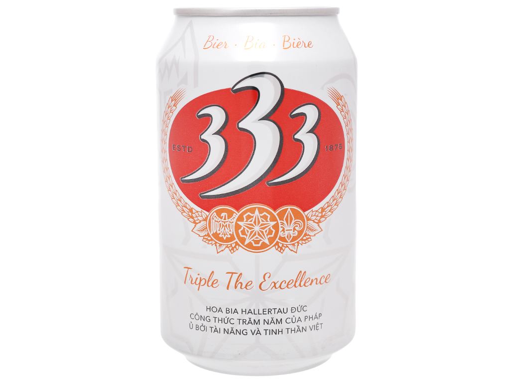 Bia 333 lon 330ml