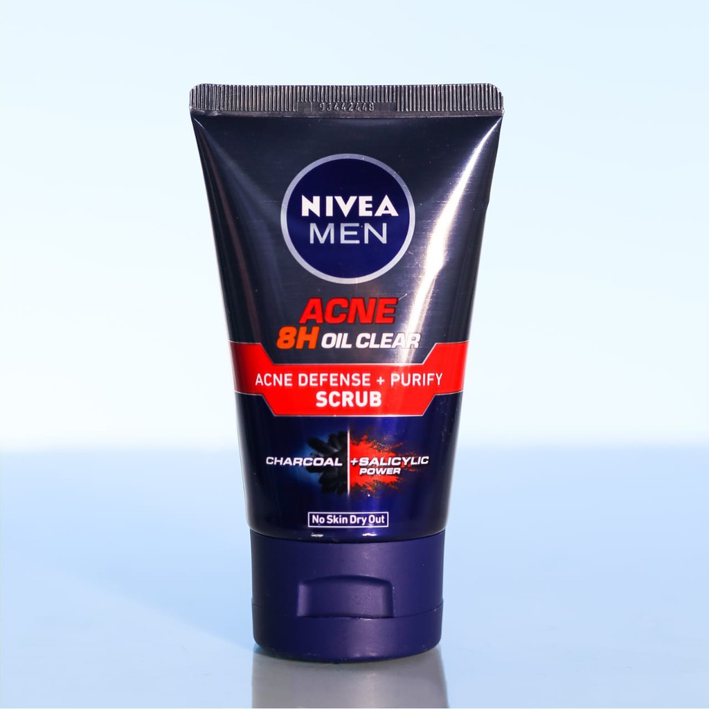 Sữa rửa mặt Nivea Men acne 8H oil clear bùn khoáng 100g