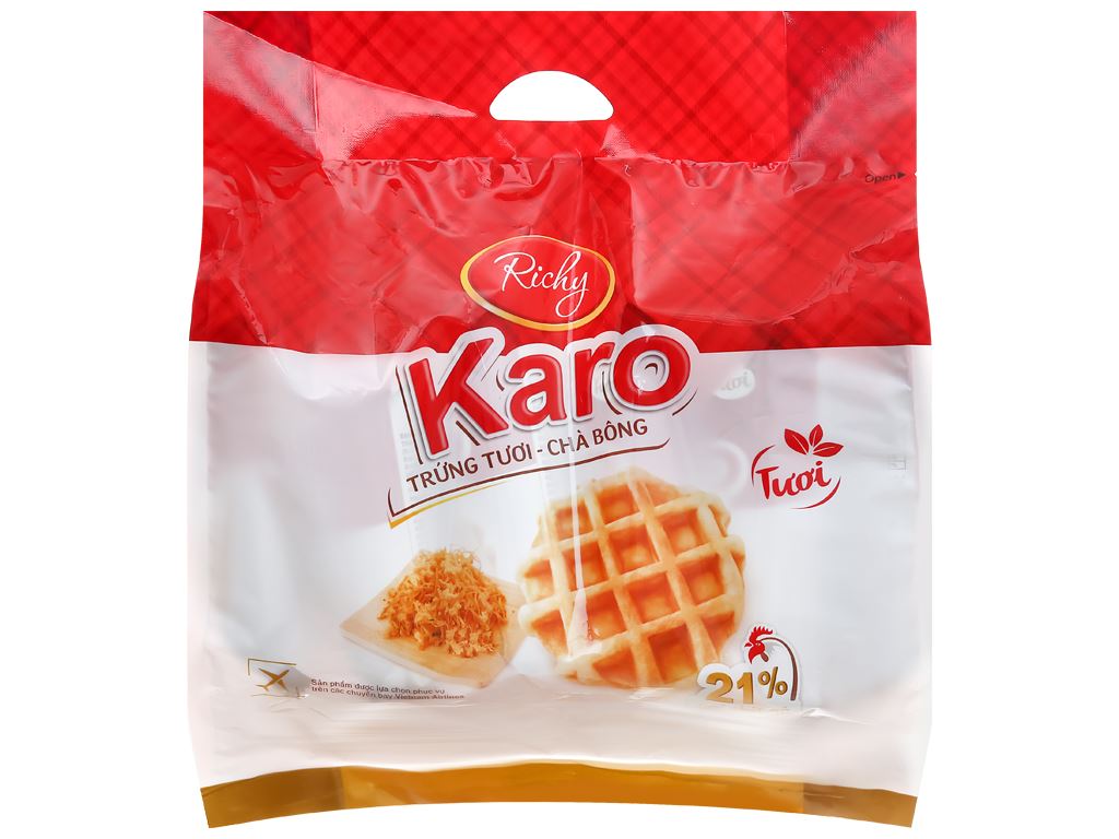 Bánh Richy Karo sợi thịt gà 156g
