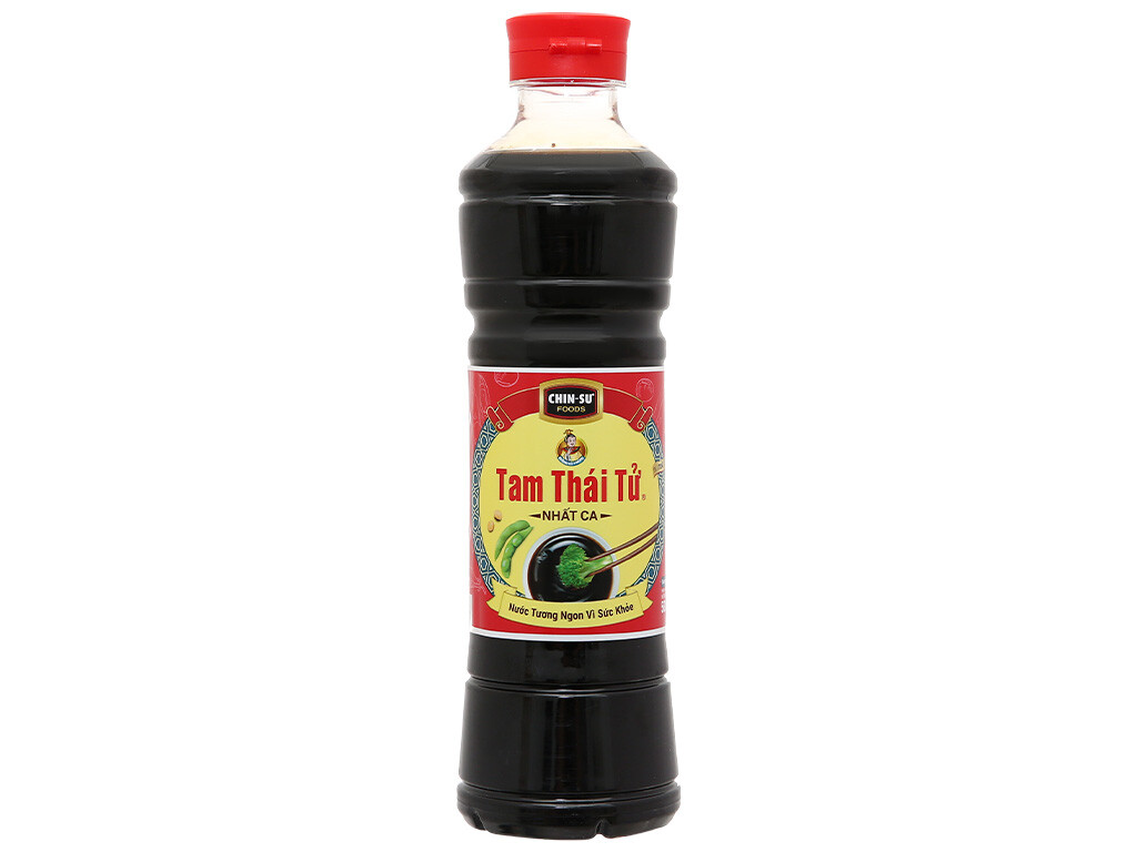 Nước tương Chin-su Tam thái Tử Nhị Ca 500ml
