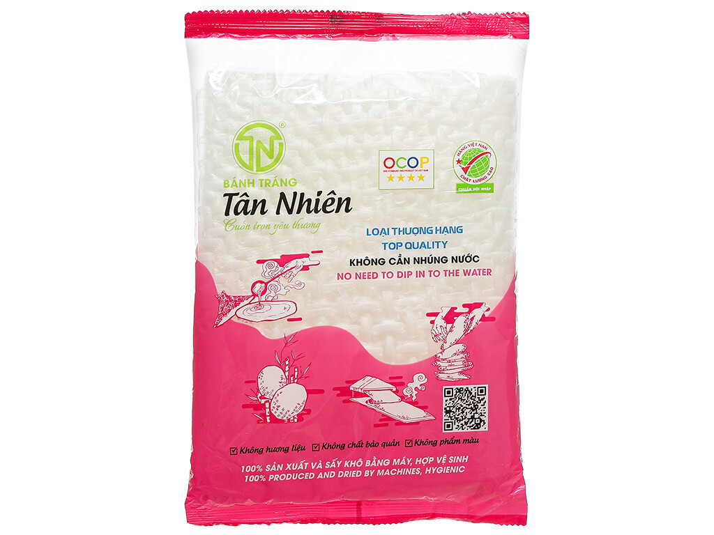 Bánh tráng Tân Nhiên hồng 120g