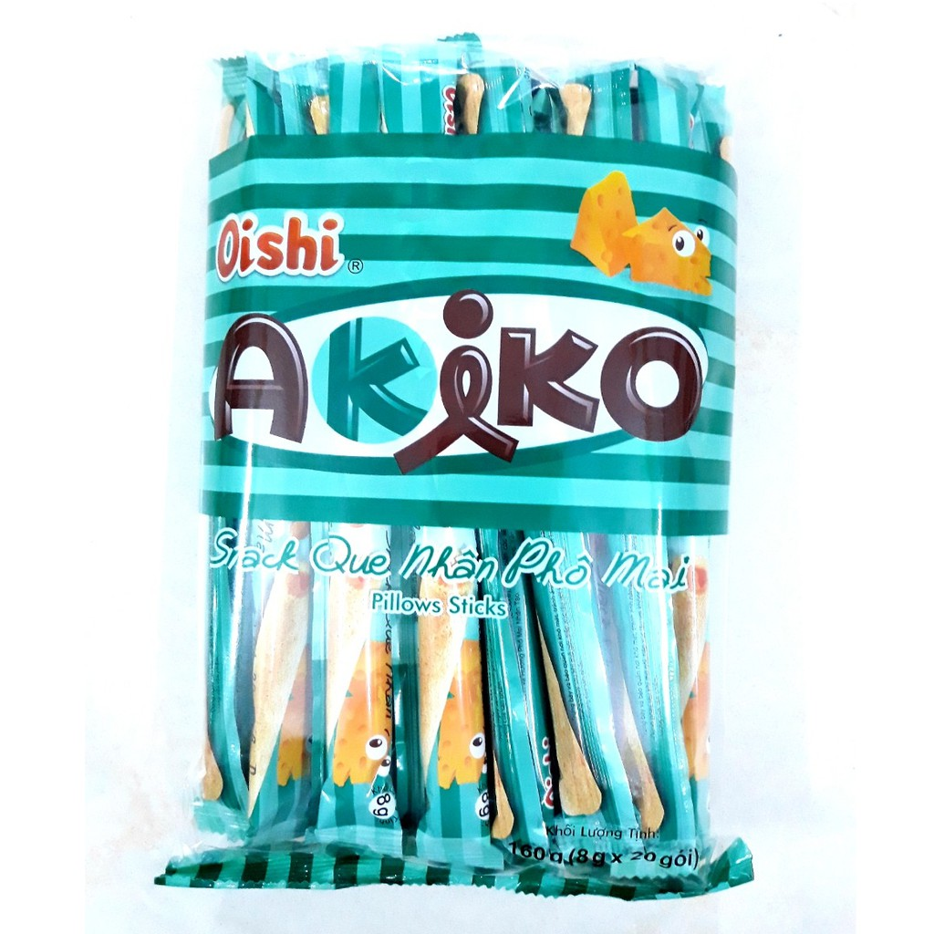 Akiko Snack Que Nhân Phô Mai 7g
