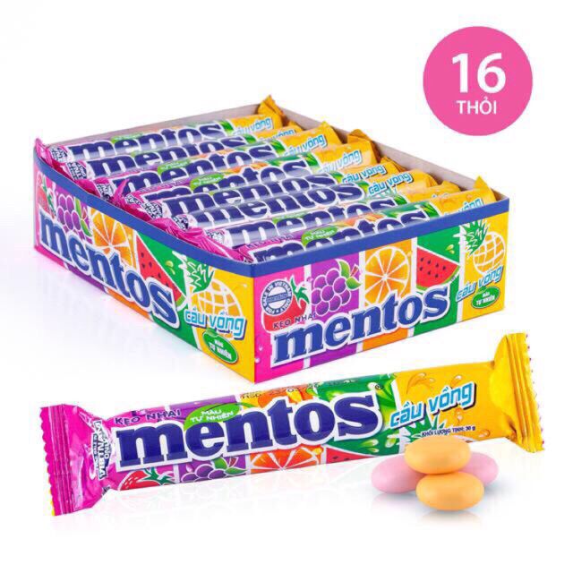 Kẹo Mentos cầu vồng 10g