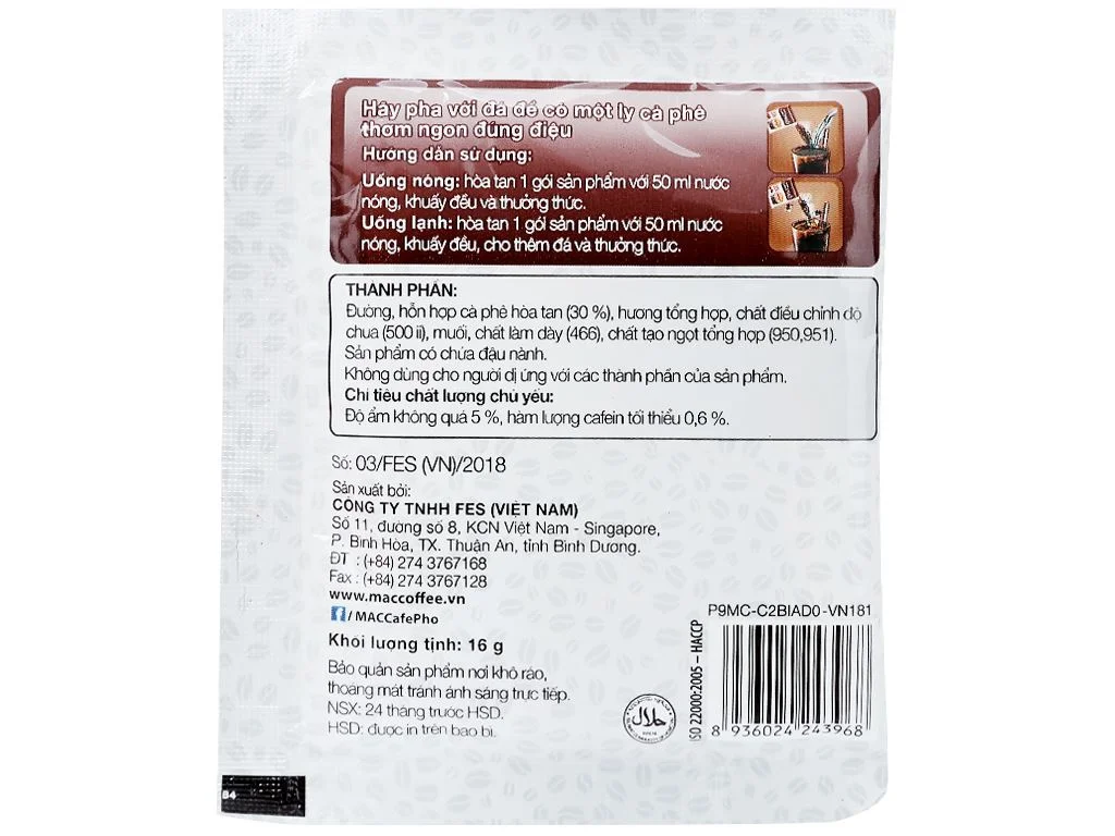 Cà phê phố cà phê đen đá 160g