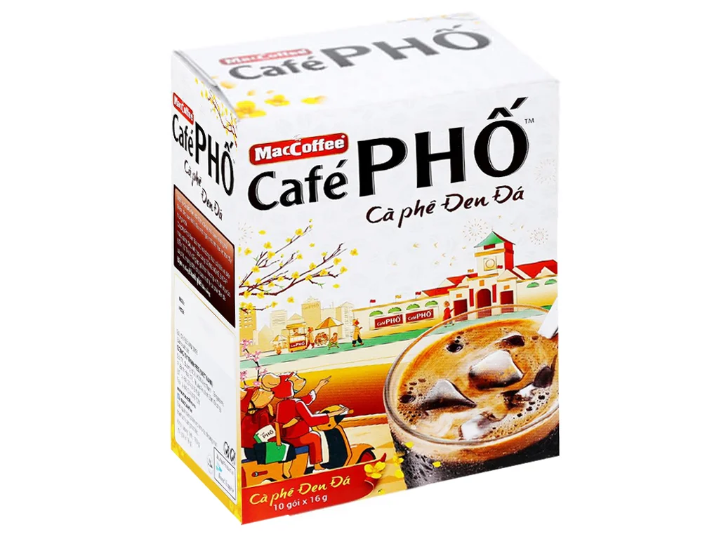 Cà phê phố cà phê đen đá 160g
