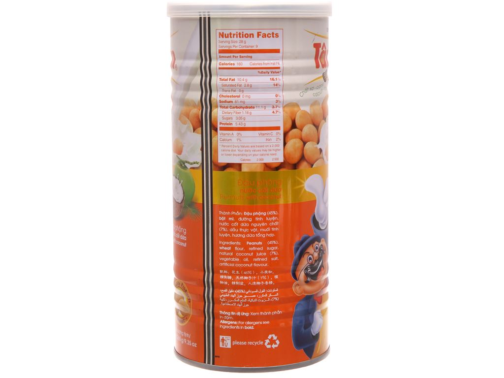 Đậu phộng Tân Tân nước cốt dừa 265g