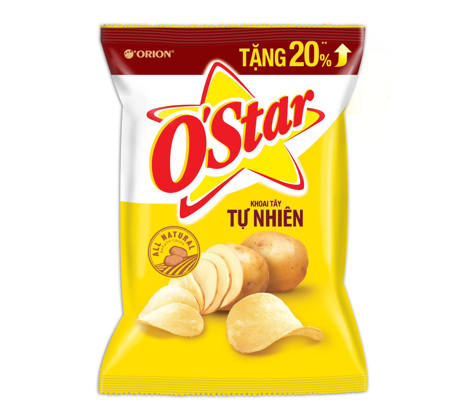 Bánh O'star vị khoai tây tự nhiên 32g