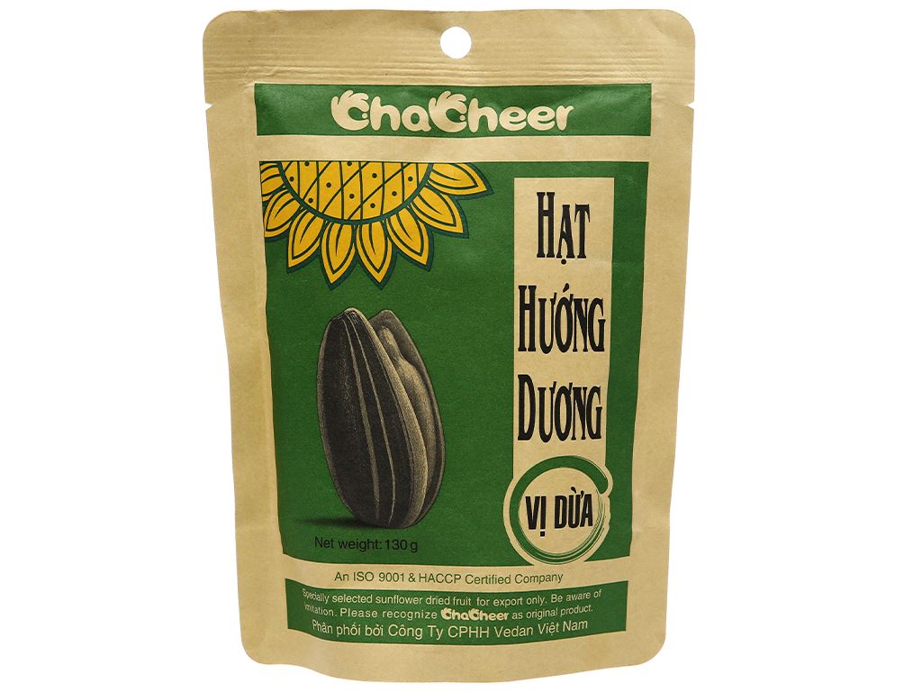 Hạt hướng dương Chacheer vị dừa 130g