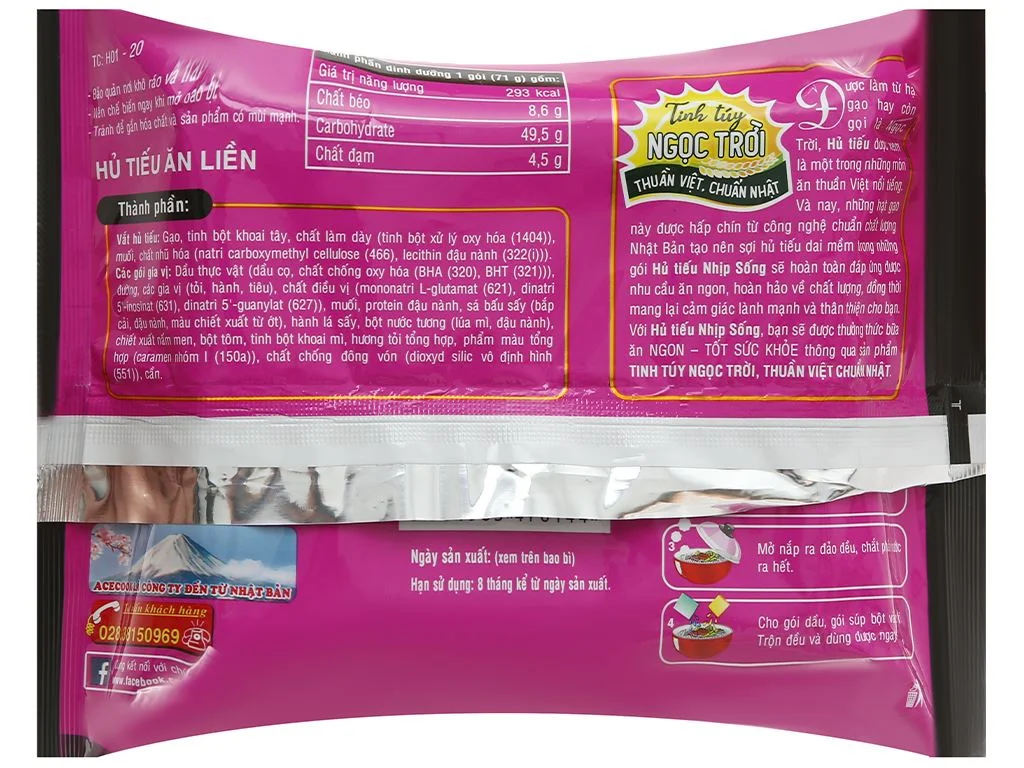 Hủ tiếu Nhịp Sống Nam Vang khô 71g