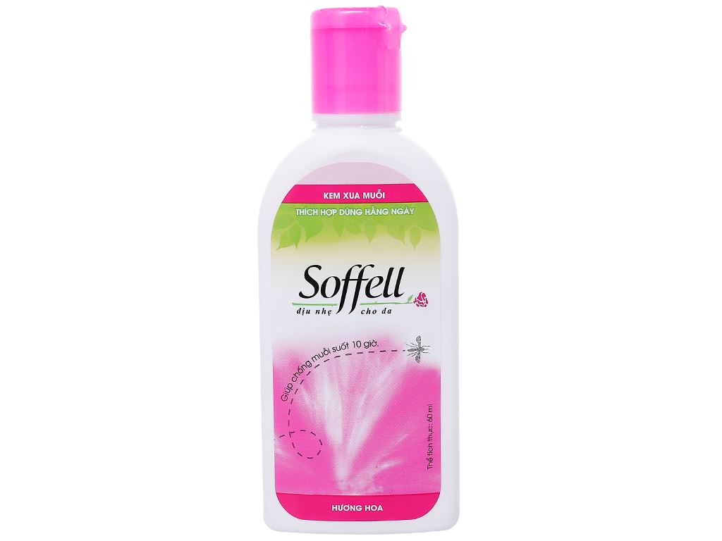 Kem xua muỗi Soffell hương hoa 60ml