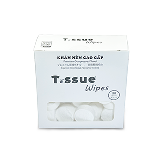 Khăn Nén Cao Cấp T.ssue Wipes 50 viên