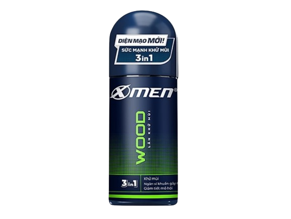 Lăn Khử Mùi X-Men Wood 3 in 1 50ml