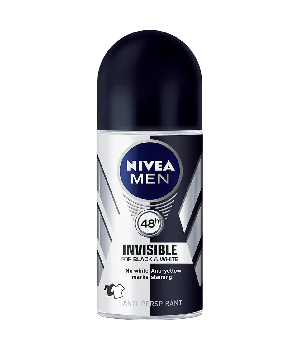 Lăn khử mùi Nivea Men for black & white x5 ngăn ố vàng 50ml