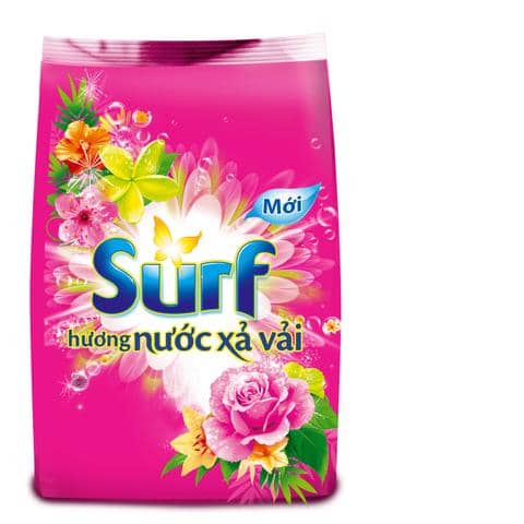 Bột giặt Surf hồng hương Nước xả vải 800g