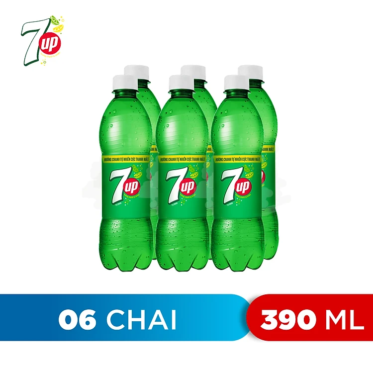 7 up chai nhựa 390ml