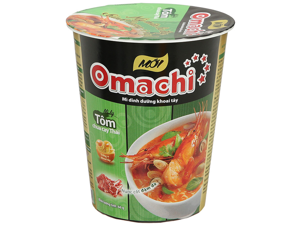 Mì ly Omachi tôm chua cay Thái 66g