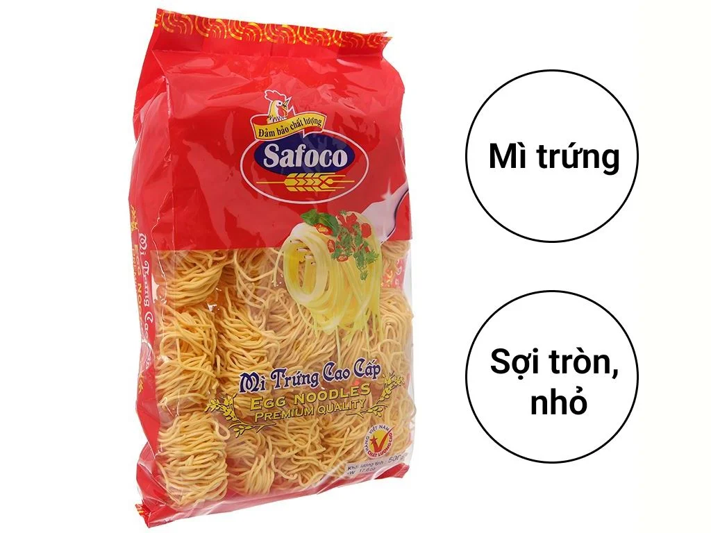 Mì trứng đặc biệt Safoco 500g