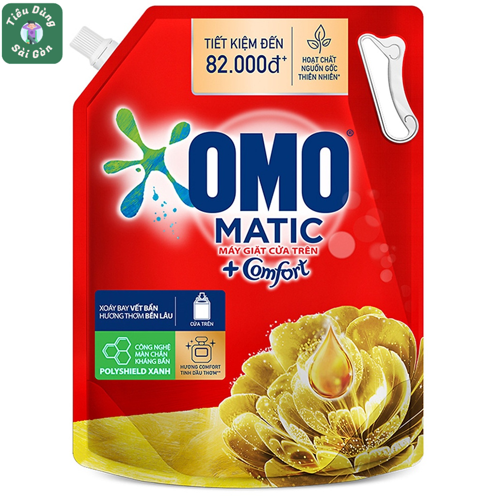 Nước giặt Omo Matic máy giặt cửa trước 3.6kg (3.4l)