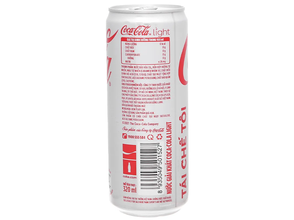Cocacola light lon 320ml