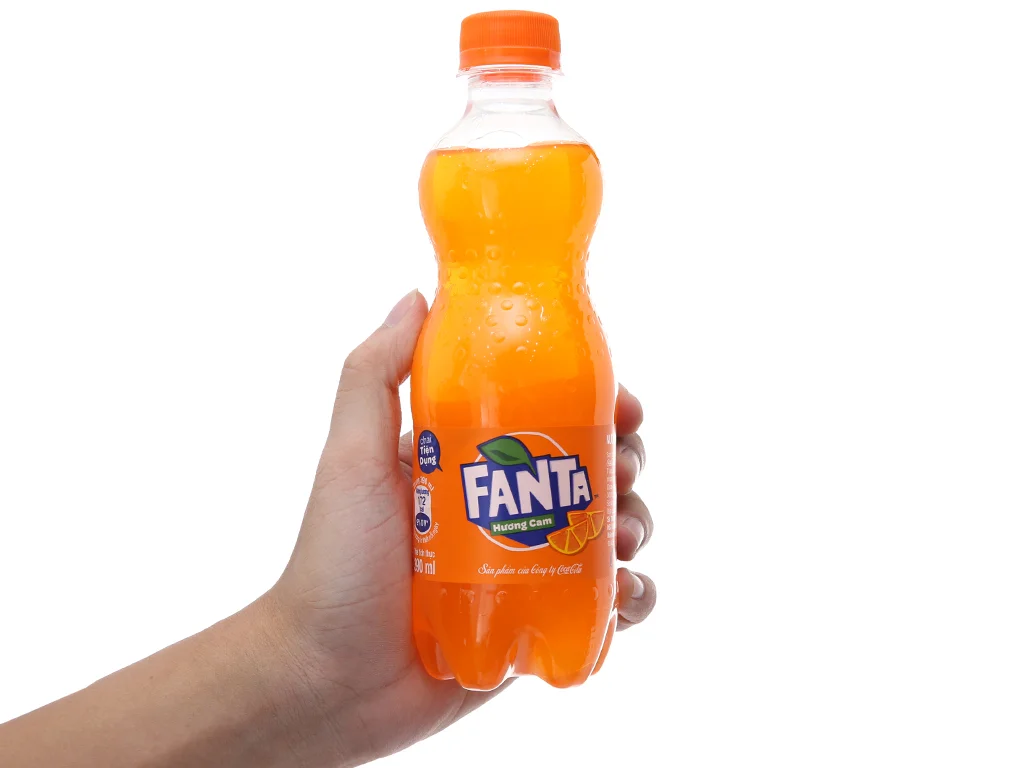 Fanta cam chai 390ml